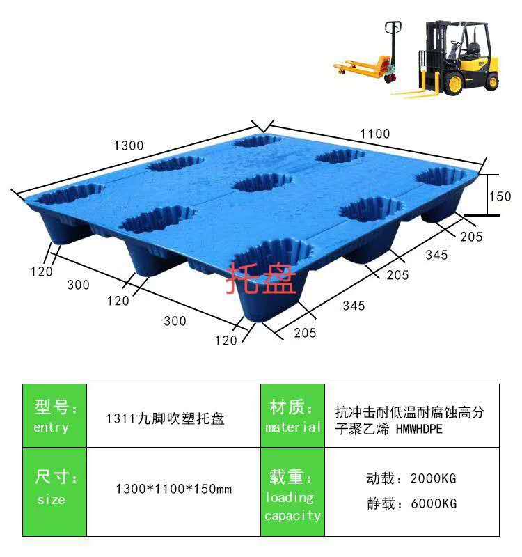 Plastic Pallet for cardboard factory